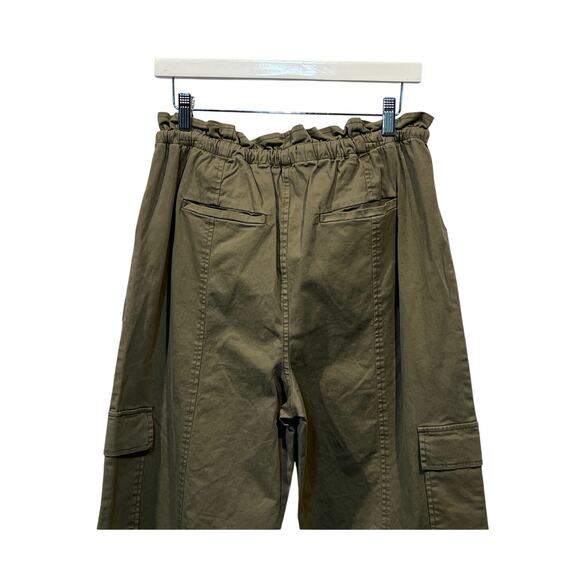 RAILS WOMENS SIZE LARGE BODIE CARGO TWILL WIDE LEG PANTS DARK OLIVE GREEN NEW - Picture 9 of 14